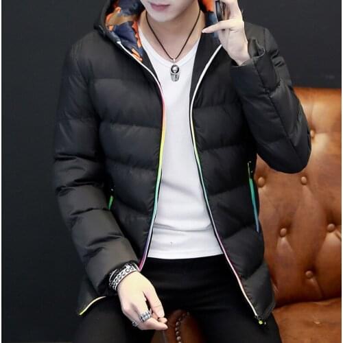 Hot Sale Mens Parka Winter Casual Slim Hoodies Coat Fashion Camouflage Warm Long Sleeve Down Jacket Outwear Plus Size 4XL