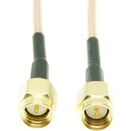SMA Male To SMA male Plug Crimp Jumper Pigtail Coax FPV RG316 Cable