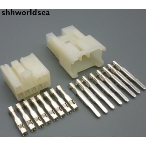 Shhworldsea 5/30/100sets 2.3mm 12p male female kit auto wire housing connector 7122-1210 7123-1210