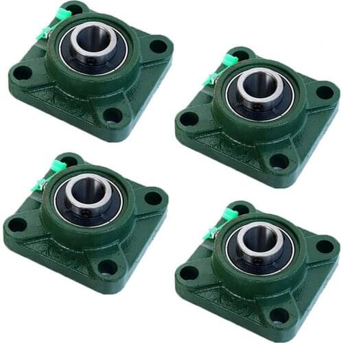 Square Outer Spherical Bearing with Seat Bearing for Engineering Machinery High-Quality Flange Bearing