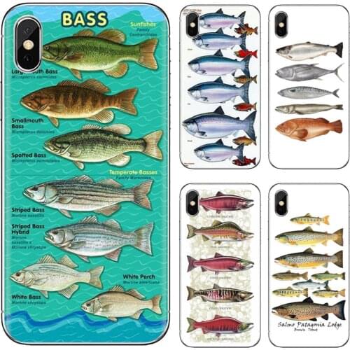For Samsung Galaxy S10E S20 FE Note 10 20 Edge Lite Plus Ultra Alpha Core Prime Five Trout Panel Painting fish Art Soft Case