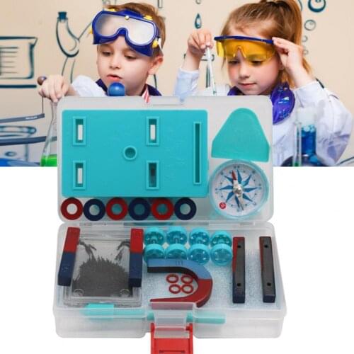 Science Magnet Set Durable Exercise Ability Iron Science Magnetics Educational Instrument for Class