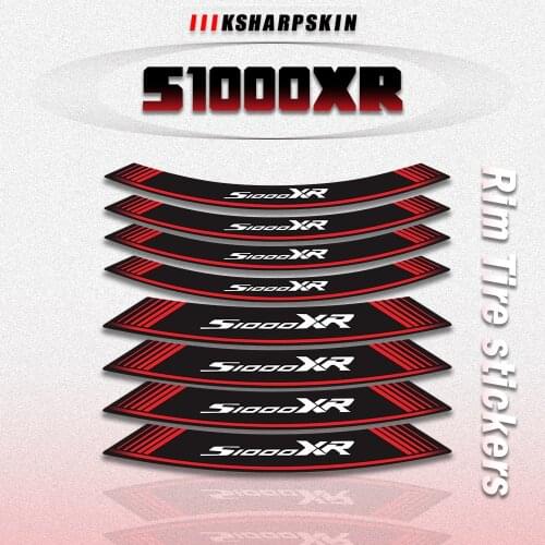 Motorcycle Wheel Rim Edge Sticker Decal Stripes Emblem MotorBike protection Waterproof Refit Decoration For BMW S1000XR s1000 xr