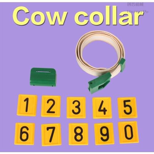 Chuangpu Nylon Material Cattle Cow Collar with 0-9 Plastic Number Card for Dairy Farm Part