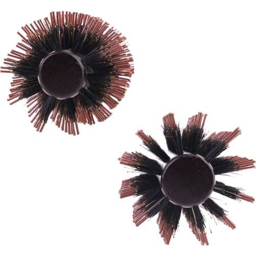 Hot 6 Types Straight Twill Hair Comb Natural Boar Bristle Rolling Brush Round Barrel Blowing Curling DIY Hairdressing Styling