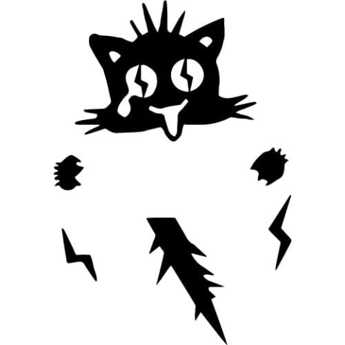 SZWL Lovely Cat Car Stickers Creative DIY Sticker Automobile Motorcycles Accessories Waterproof Decal Vinyl,12cm*17cm