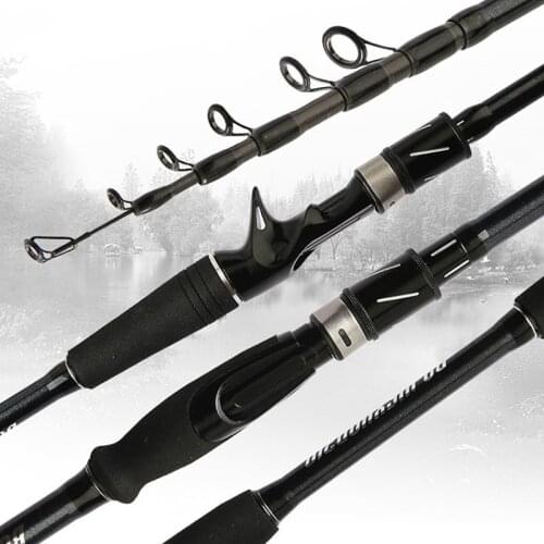 1.8M 2.1M 2.4M 2.7M 3.0M 3.6M Saltwater Fishing Rod M Power Telescopic Carbon Fishing Rod Casting Spinning Rod With EVA Grip