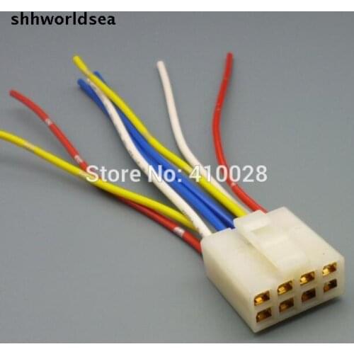 Worldgolden 8PIN auto socket fog connector Become warped plate socket