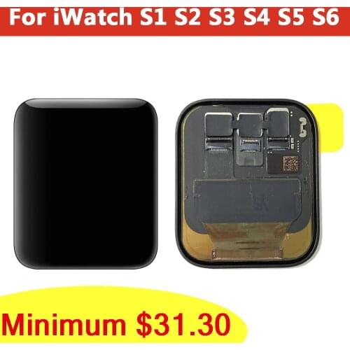 LCD Display For Apple Watch Series 1 2 3 4 5 Lcd Touch Screen Digitizer Assembly Parts For iWatch S2 S3 GPS LTE 42 38mm