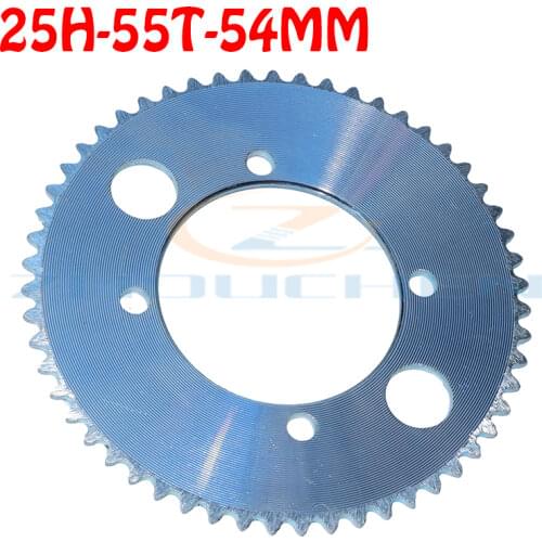 25H-55T 54MM sprockets are suitable for 47CC 49CC Mini Moto ATV Quad Dirt Pit Pocket Bike