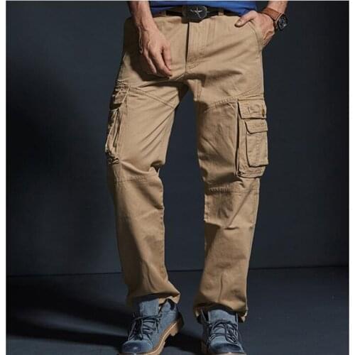 New Cargo Pants Men Camouflage Cotton Pants Casual More Pocket Trousers Camo Joggers Cotton Pants