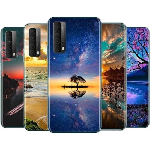 Beautiful natural scenery Silicone Cover For Huawei Y7P Y5P Y9A Y8S Y9S Y6S Y9 Y7 Y6 Y5 Prime PRO Lite 2019 2018 2017 Phone Case
