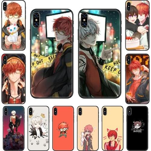 Anime 707 Mystic Messenger Phone case For iphone 4 4s 5 5S SE 5C 6 6S 7 8 plus X XS XR 11 PRO MAX 2020 black silicone prime tpu