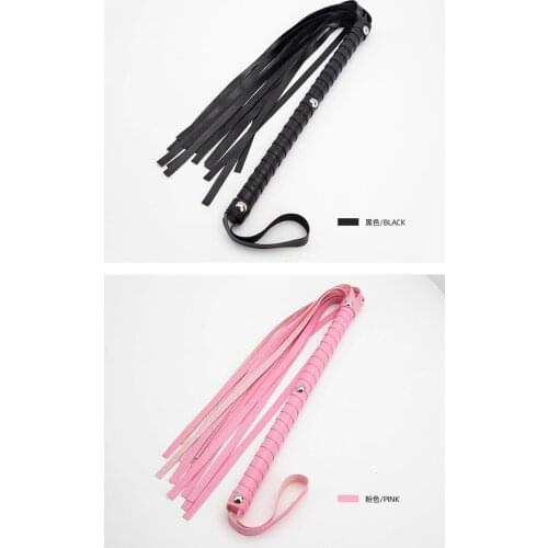 2 Colors Slave Whip Adult Games BDSM Bondage Sex Toys for Woman Cockring Flogger Paddle Bdsm Spanking Bondage Restraints Whips