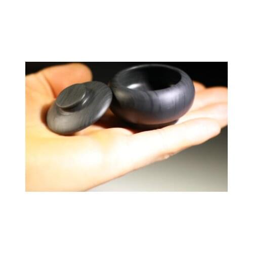 Chinese Huizhou Ink Natural Original Stone Hand-carved Cover Inkstone Inkslab #6