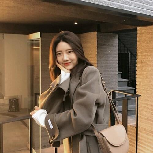 Korean Winter Coat Women 100% Wool Coat Women Autumn Coats and Jackets Women Jacket Female Clothes Casacos Feminino 2020 WPY1418