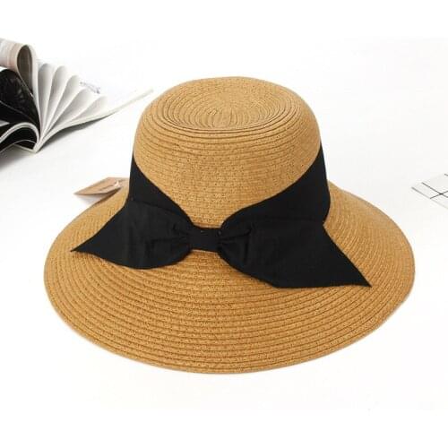 Summer Straw Hat with Visors Collapsible Sun Hats Beach Sun Cap Clam Fisherman Caps Outdoor Anti-sip Travel Straw Visor Beanie