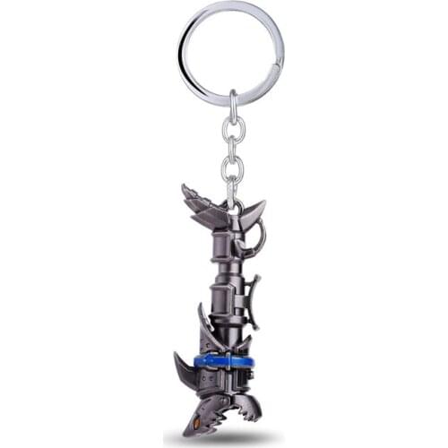Fashion online game LOL Heroes Jinx Darts keychain lol Zinc Alloy Metal Game Jewelry New Arrived