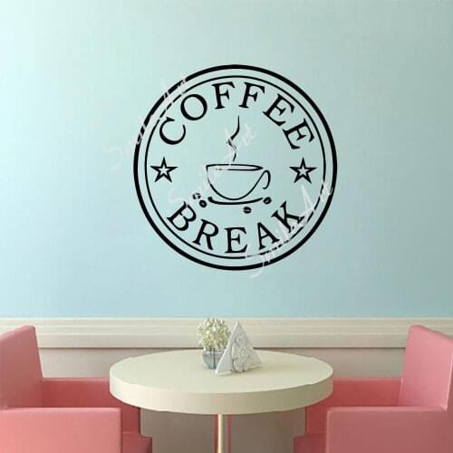 Cartoon Coffee Vinyl Kitchen Wall Stickers Wallpaper For Bedroom Decoration Decoration Accessories Murals