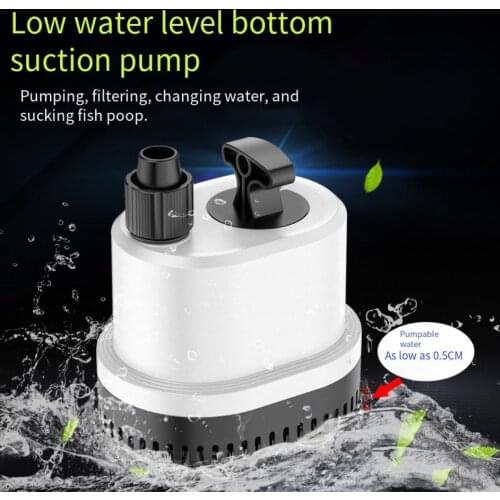 15W/25W/40W/55W/80W/100W Fish tank bottom suction pump, submersible pump, aquarium silent water pump, small suction pump 220V