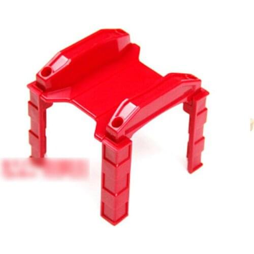 P043 Red multi-function Bridge pile compatible with wooden train track for wooden piers electric rail car scene accessories