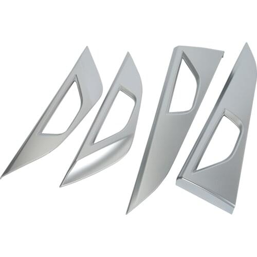 Fit Subaru XV Crosstrek 2018 2019 Car Door Handle Bowl Frame Covers Carbon Fiber Trim Interior Mouldings Decoration Accessories