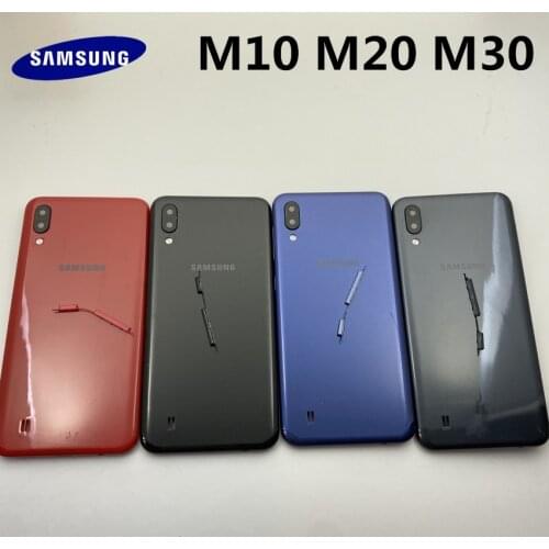 SAMSUNG Galaxy M10 M20 M30 2019 Original Back Battery Cover Rear Door Housing Glass with lens Panel Replacement Part