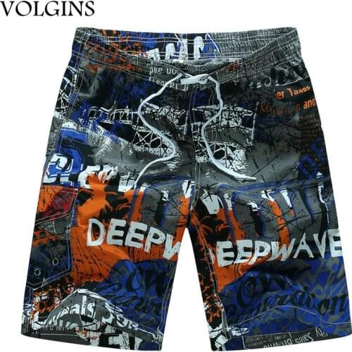 Streetwear 2021 Summer Beach Shorts Men Trunks Printed Short Mens Quick Dry Elastic Waist Board Shorts