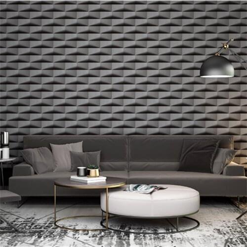 Nordic gray brick pattern brick lattice wallpaper light luxury living room dining room bedroom background wall paper ins style