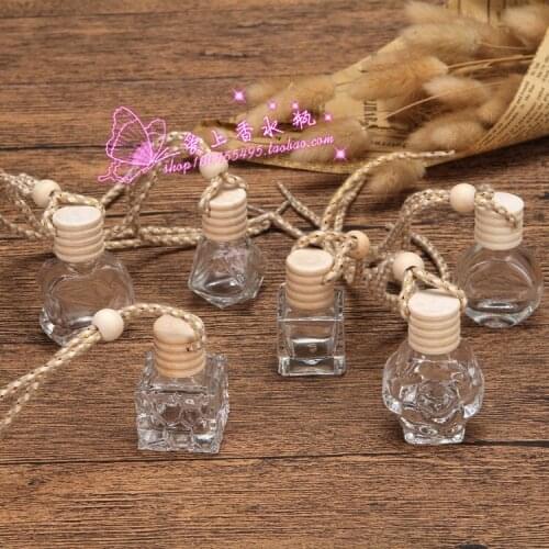 Random boutique glass car hanging pendant empty bottle 10pcs/lot