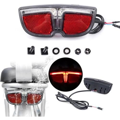 E Bike LED Lamp 6V Headlight Taillight For Bafang Mid Drive Motor Rear Light Brake Light Electric bicycle parts Accessories