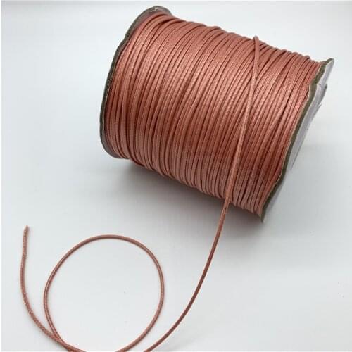 0.5mm 0.8mm 1mm 1.5mm 2mm Mauve Waxed Cotton Cord Waxed Thread Cord String Strap Necklace Rope For Jewelry Making