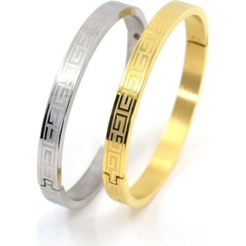 Hi quality girl boy Silver Gold Stainless Steel Bangles Jewelry Cuff Bracelets Mothers Day gift brazalete pulseras joyeria