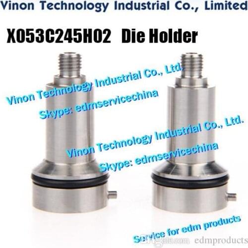 2pc) X053C245H02 Die Holder 36.5H M111 Upper & Lower for Mitsubishi G,H,H,H1,C,SA,SB,SZ machine X053-C245-H02