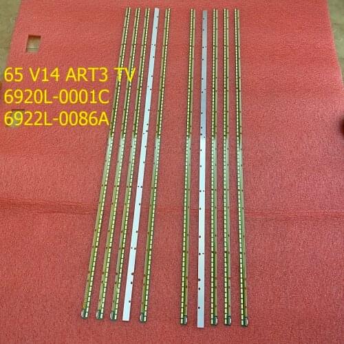 5set=10pcsLED backlight for LG 65UB950V 60UH6150 LC650EQD(FG)(F2) 65 V14 ART3 TV 6920L-0001C 6922L-0086A 6916L-1747A 1748A