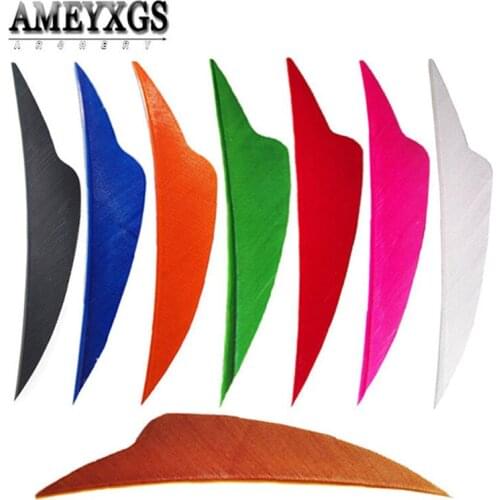 50/100pcs 4inch Turkey Feather Arrow Feathers Right Wing Fletches For Carbon Fiberglass Arrow Shooting Archery Accessories