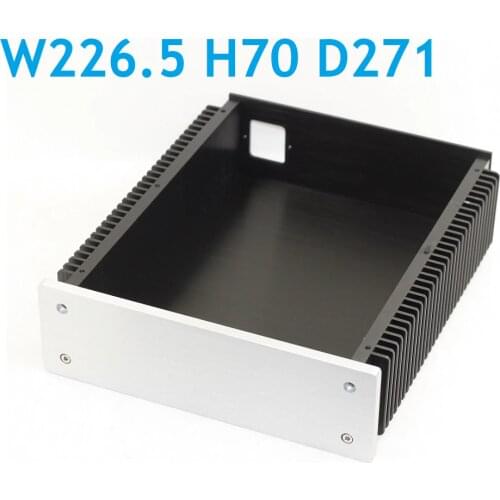 Size W226.5 H70 D271 Amplifier case The new 2307 amplifier case with heat dissipation on both sides (panel blank)