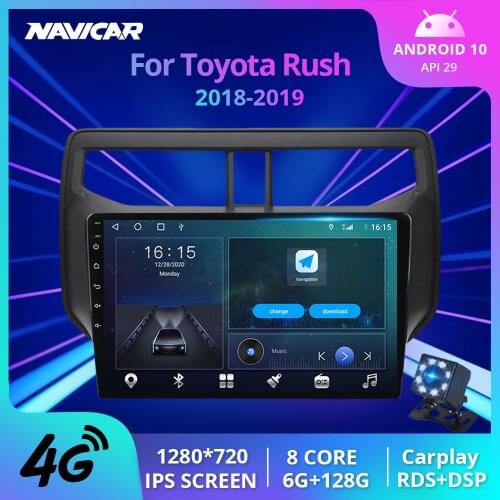 2Din Android10.0 Car Radio For Toyota Rush 2018-2019 Stereo Receiver GPS Navigation Auto Radio Car Multimedia Player Car Stereo