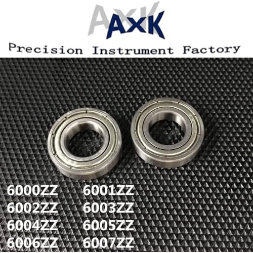 Axk Lot/ 5pcs 6000zz 6001zz 6002zz 6003zz 6004zz 6005zz 6006zz 6007zz Deep Groove Metal Sealed Ball Bearing Roulement A Bille