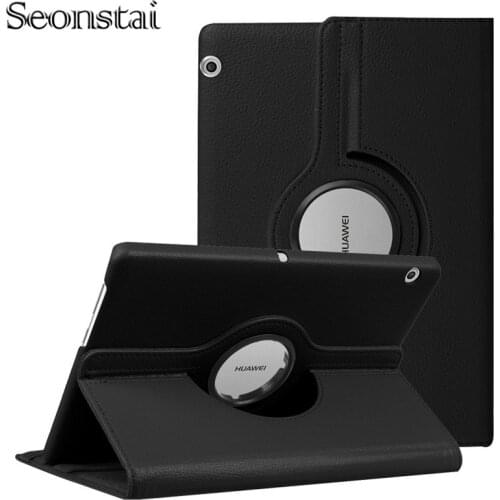 Case for Huawei MediaPad T5 10 T3 9.6 M5 Lite 10.1 8.0 360 Rotating Cases Stand Cover for Huawei MatePad Pro 10.8 10.4 T8 Cover
