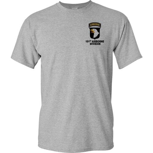 2019 Fashion Summer Style 101st Airborne Division Army Sporter Grey T-Shirt USA Tee shirt