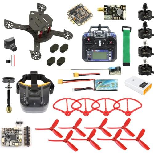 JMT DIY FPV Racer Quadcopter RTF F4 Pro V2 Flight Control 180mm Carbon Fiber Frame Full Set with FPV Goggles Spare Parts