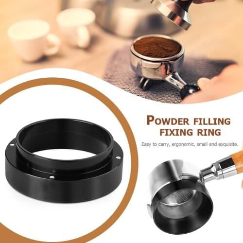 Anti-drop Dosing Funnel Ring for Coffee Tamper Brewing Bowl Aluminum 51MM 53MM 58MM Coffee Powder Accessories Replacement Ring