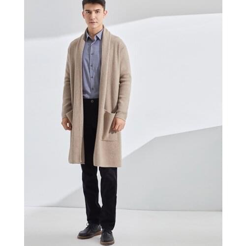MAOZIYANGRONG Men's Long Cardigans