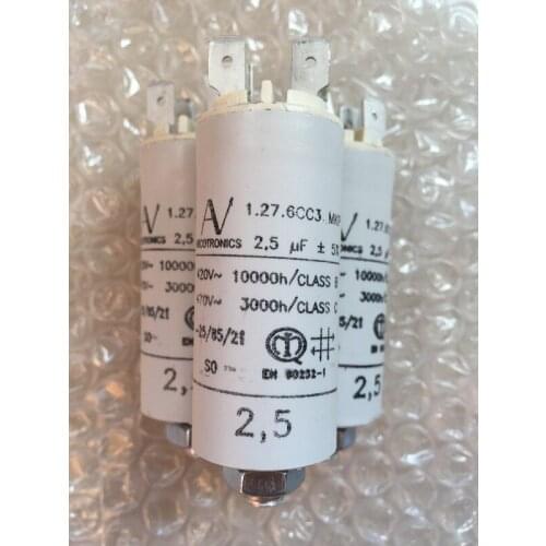 Home furnishings 1PCS AV 2.5UF 1.27.6CC3 MKP ABB Motor fan starting capacitor