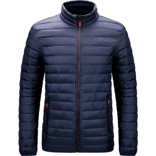 2021 New Casual Parka Jacket Men Hooded Solid Color Jacket Men Fashion High Quality Parka Coat Jacket Warm Men Jacket Big Size