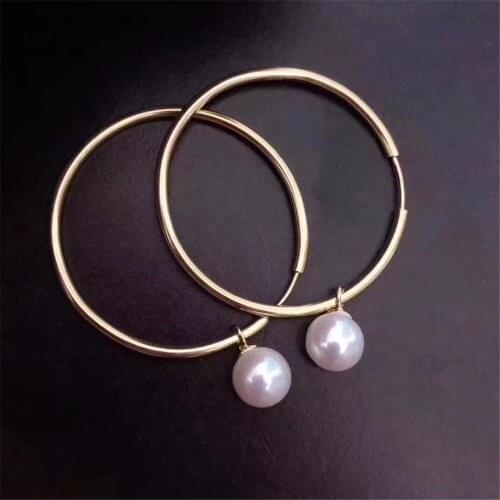 Real Solid 925 Sterling Silver Pearl Stud Earrings Accessories Findings DIY Jewelry Ear Hook Blank Empty Support