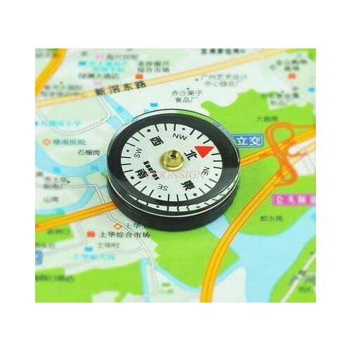 Compass Portable Mini Compass Light Button PTZ Compass