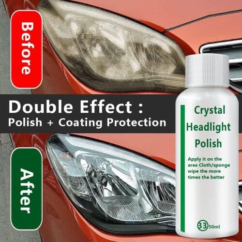 Car Headlight Repair Fluid Lamp Cover Kit Refurbished Scratch Repair Glitter Cleaning Restoration 2021