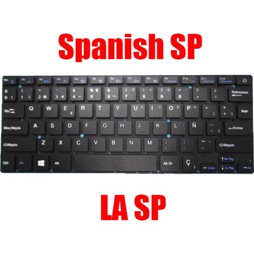 Laptop Replacement Keyboard For EXO For Smart E16 E18 E19 Spanish SP black without frame new